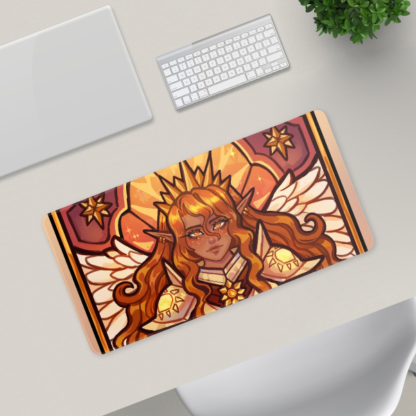 Queen angel knight of the sun Desk Pad 11.81"*23.62" (30cm*60cm)