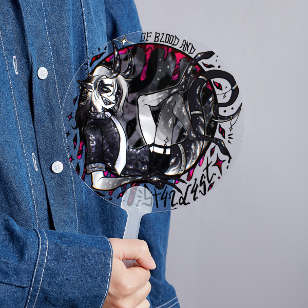 Micho Demon Transparent Hand Fan