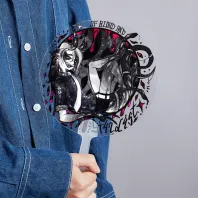 Micho Demon Transparent Hand Fan
