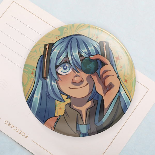 Miku Hatsune Button