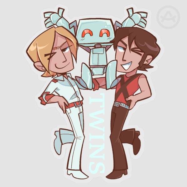 Twins Sticker