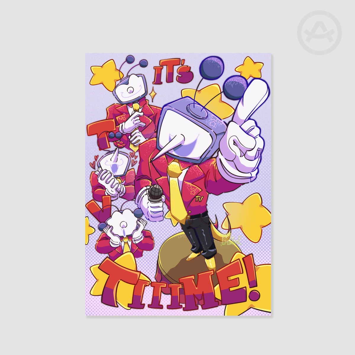 IT'S TV TIME Tenna Print