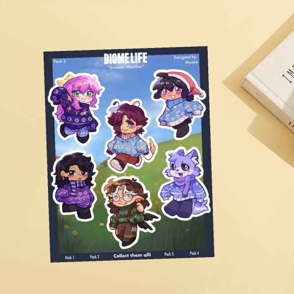 Sweater Weather - BiomeLife Sticker Sheet | Pack 3