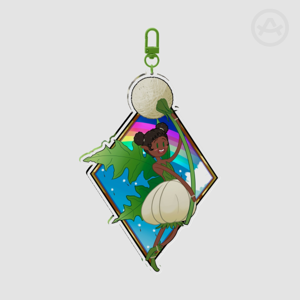 Summer Fairy Dandelion Floof - Keychain