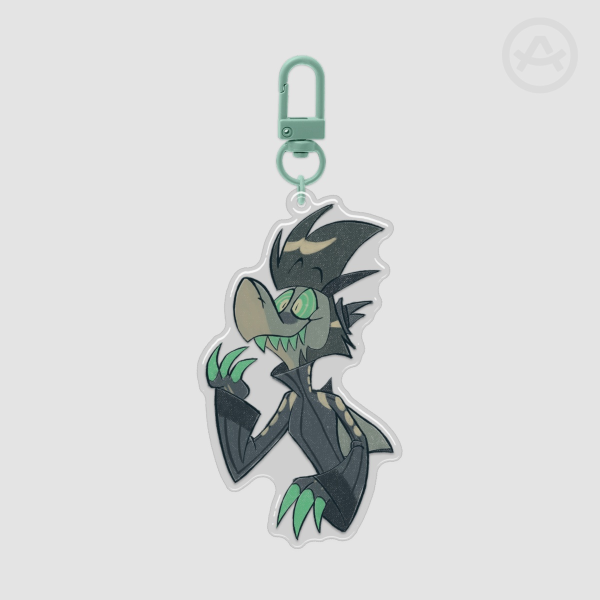 Silly Chaz - Epoxy Clear Acrylic Keychain