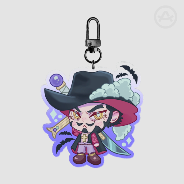 Mihawk One Piece acrylic keychain <3