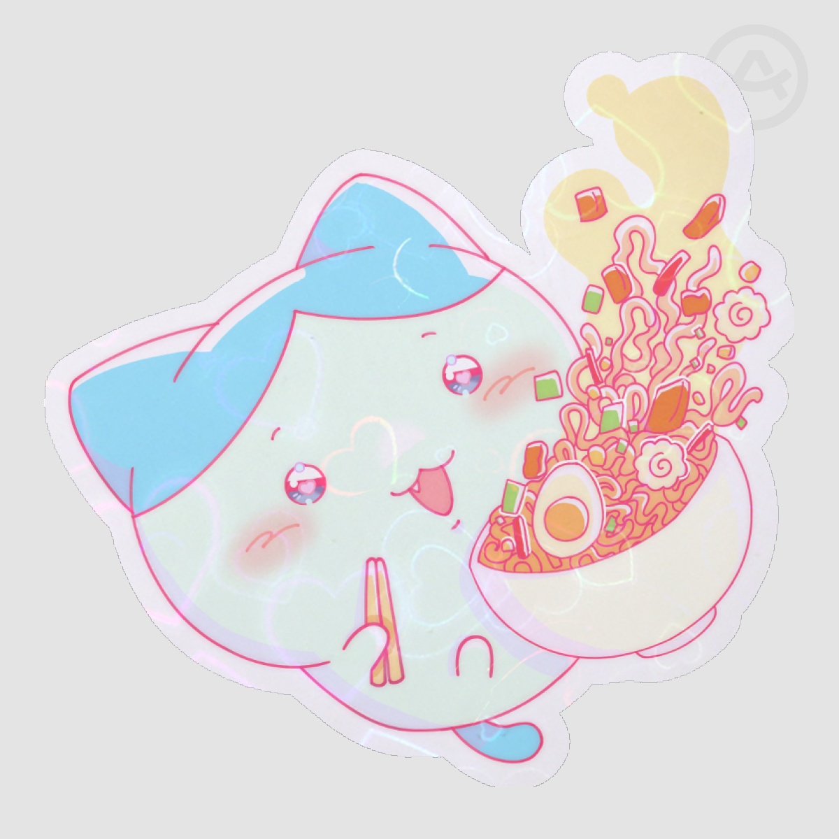Hachiware ramen sticker