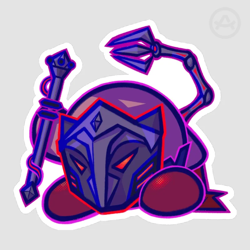 Kirby Viktor the Machine Herald Sticker by CosmicArcanist - ACGGOODS