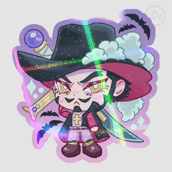 Mihawk One Piece sticker <3