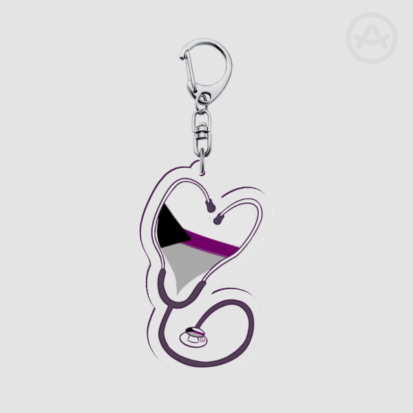 Demisexual Stethoscope Keychain