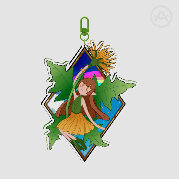 Summer Fairy Dandelion Flower - Keychain