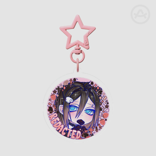 14 Days with you Redacted Deco acrylic keychain | UNOFFICIAL