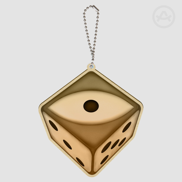 Roll No Evil Dice Keychain