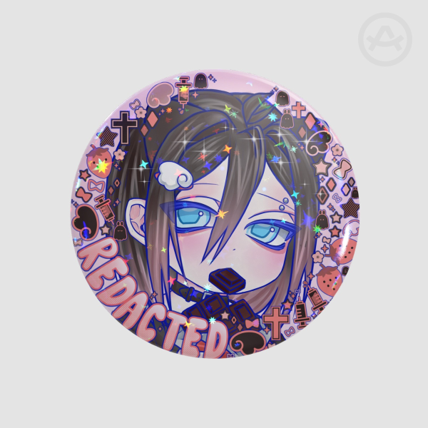 14 Days with you Redacted Deco pin badge | UNOFFICIAL