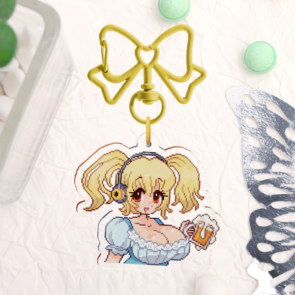 Super Pochaco Pixel Keychain