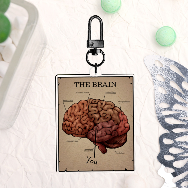 The Brain (Clear Acrylic Keychain)