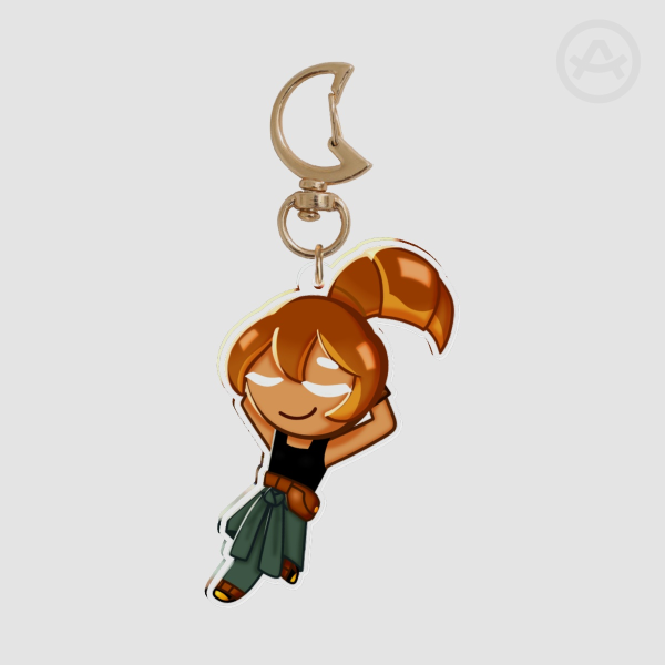 [Croissant cookie] Clear Acrylic Keychain