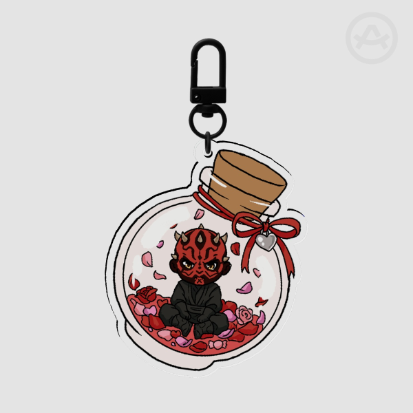 Darth Maul Valentines Keychain