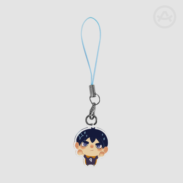 Tobio Kageyama Chibi Double Sided Karasuna Uniform Phone Charm [Haikyuu]