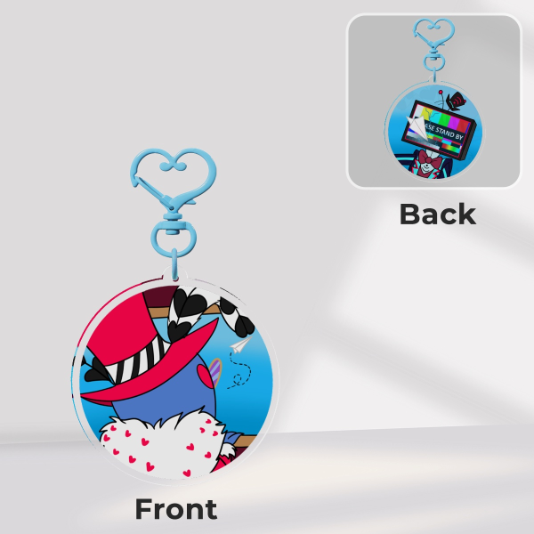 Static Moth Airplane Keychain