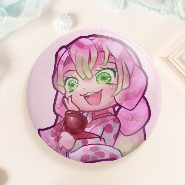 Mitsuri Kanroji Round Badge