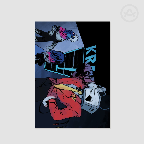 Tenna "Music" - Postcard Print (Deltarune)