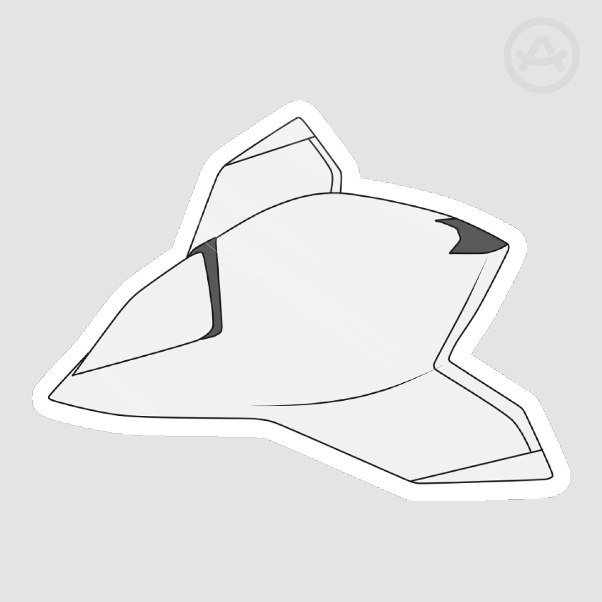 Egg MQ-101 2 Die Cut Stickers [Ace Combat]