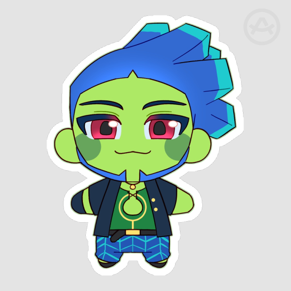NSR - Zuke CHIBI Matte Sticker