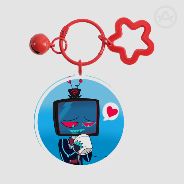 Radiostatic Cup Phone Keychain