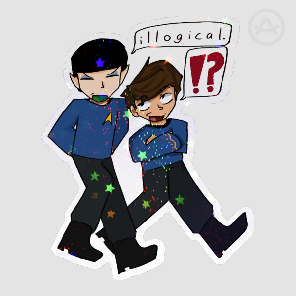 Star Trek TOS Spones Sticker