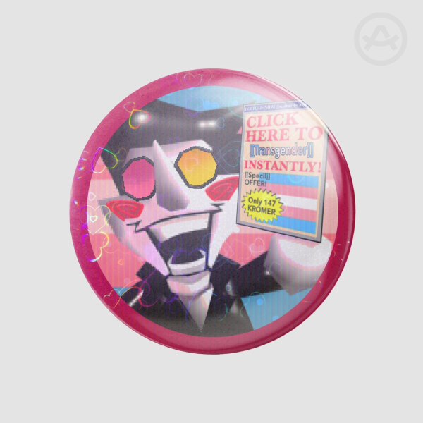 Trans Spamton Pin