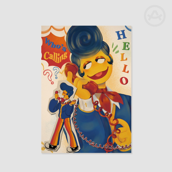 "Who's calling?" Wally Darling small Print! | Welcome home