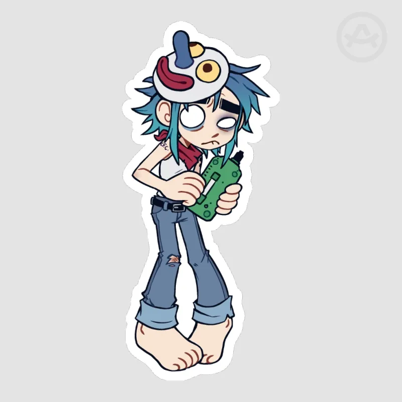 Plastic Beach 2D Sticker by Tinny - ACGGOODS