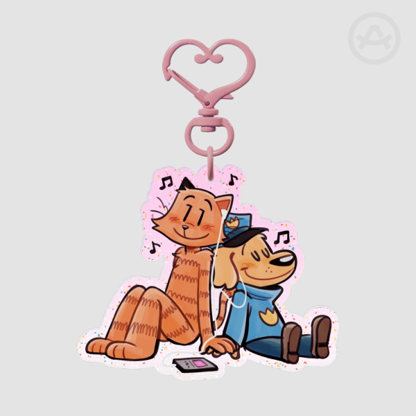 Dogman and Petey | Acrylic Keychain