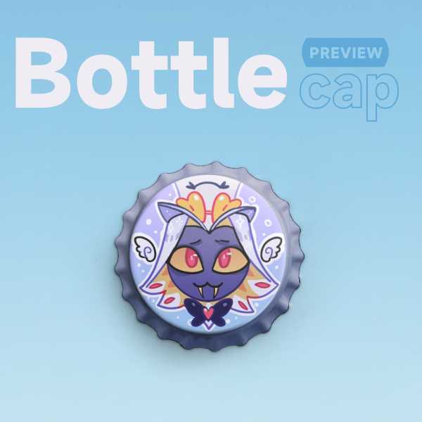 Sir Pentious Bottle Cap Pin