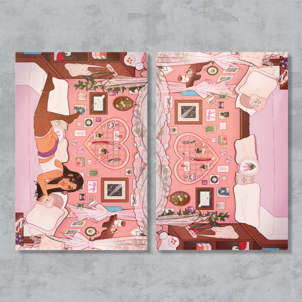Vianeel's Bedroom Pearl Postcard