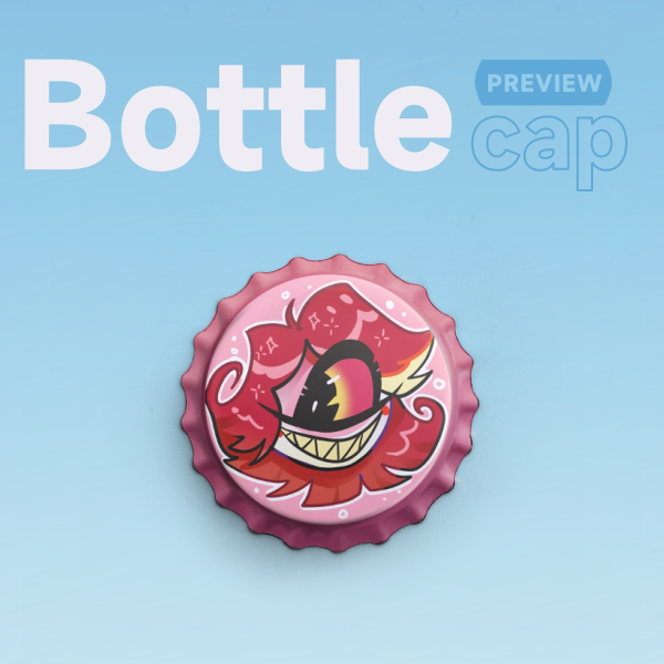 Niffty Bottle Cap Pin