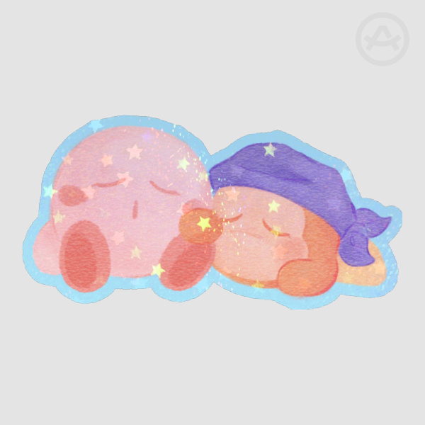 Kirby & Bandana Dee Sleepy Sticker