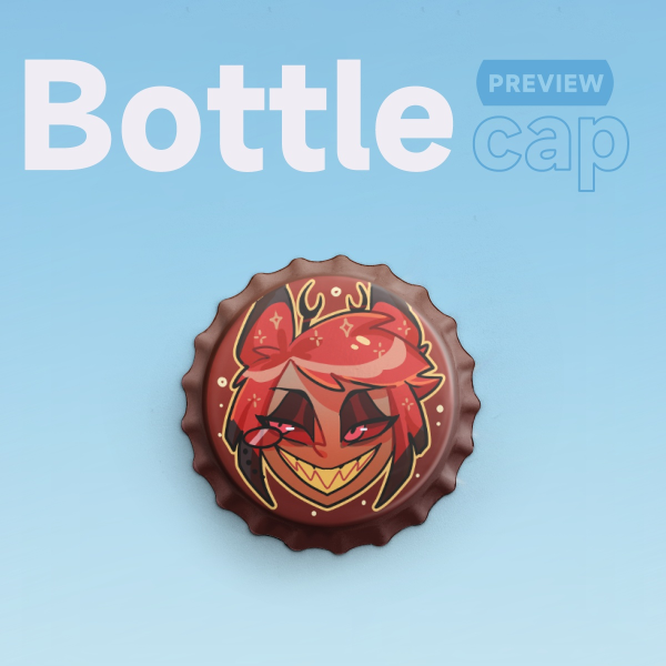 Alastor Bottle Cap Pin