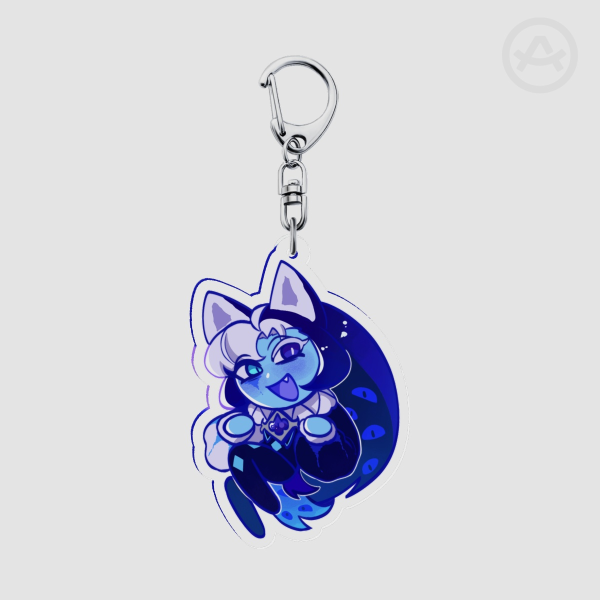 Wolf Shadow Milk Keychain