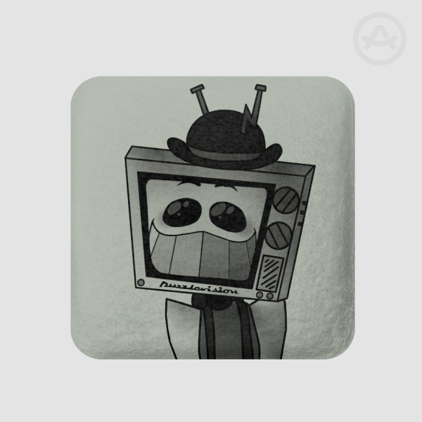 Mr. Puzzles Mono Square Plush Badges