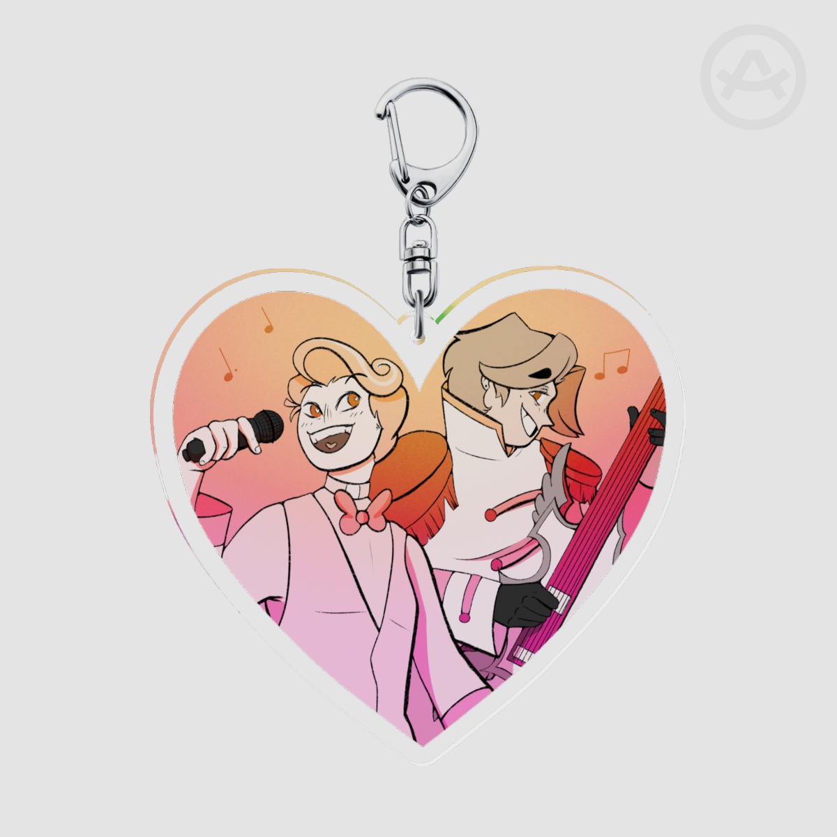 Holygates Heart Keychain