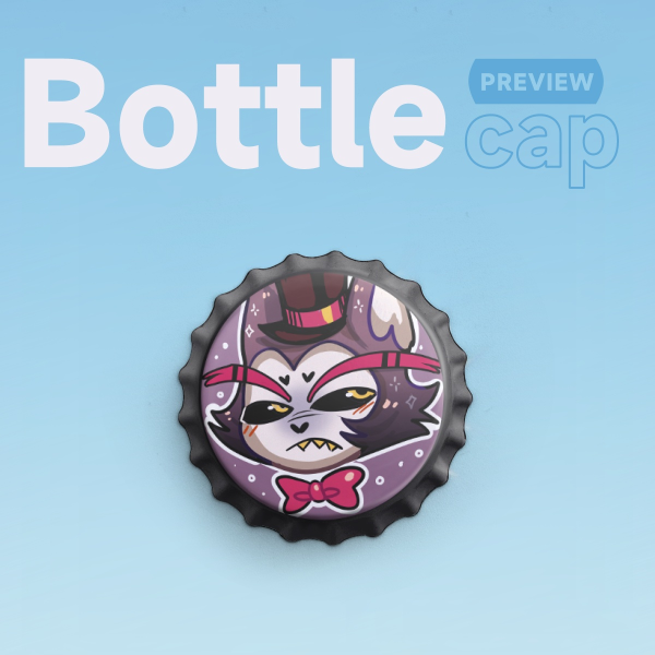 Husk Bottle Cap Pin