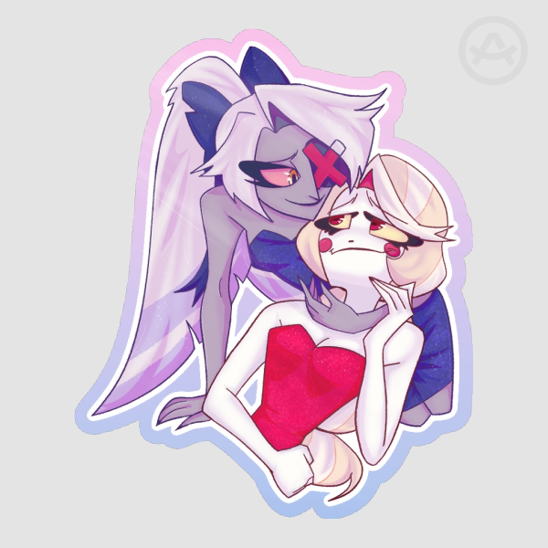Chaggie Valentines Day Sticker