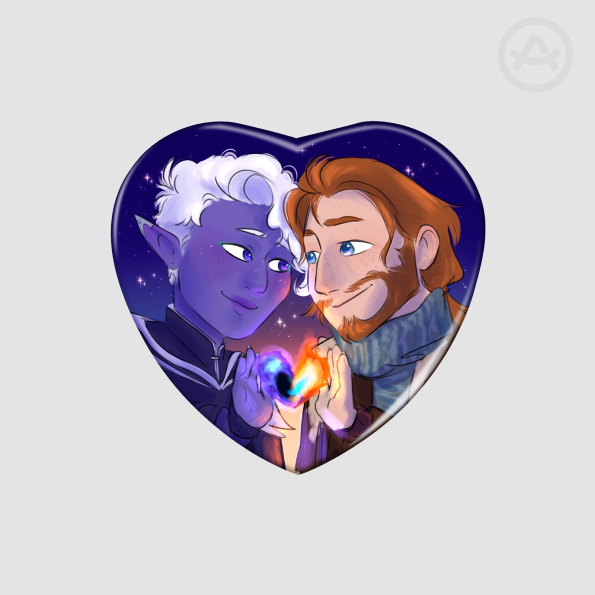 Essek and Caleb Shadowgast Heart Badge