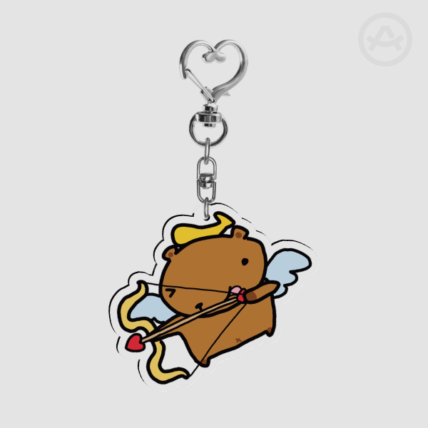 Cupid Capy Keychain