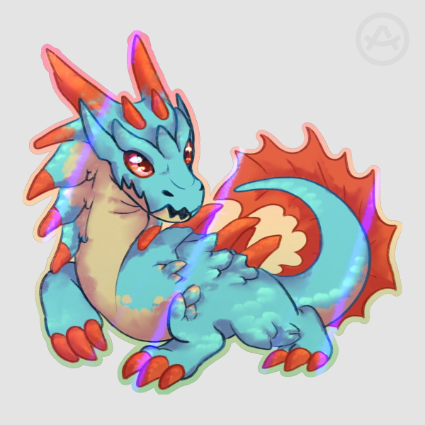 Lagiacrus Die Cut Stickers (Monster Hunter)