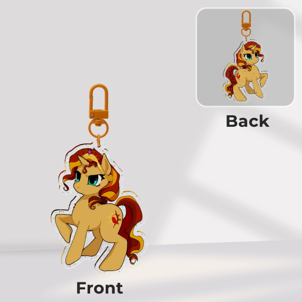 [MLP] Sunset Double Sided Keychain
