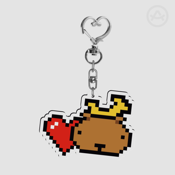 Pixel Capy Keychain