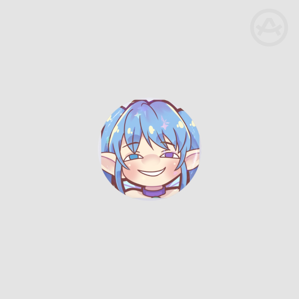 Smug Kini Emote Pin